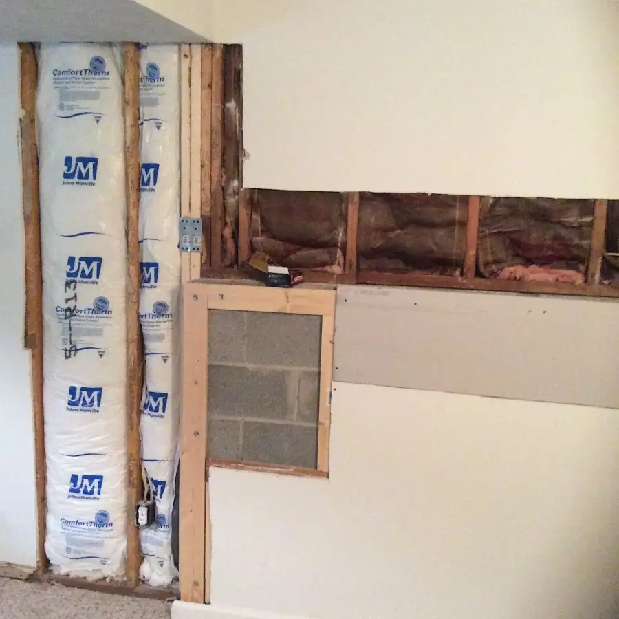 Wall insulation replacement during Structural Drying in Glennville